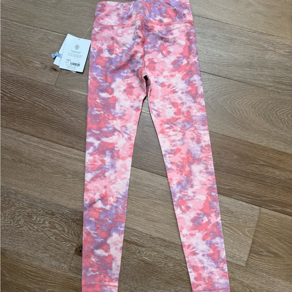 Athleta Girl High Rise Chit Chat Tight - Peach and Purple